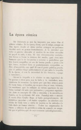 La época cómica