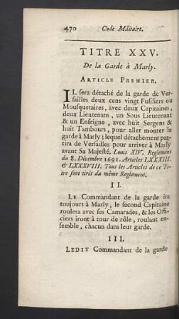 Titre XXV.