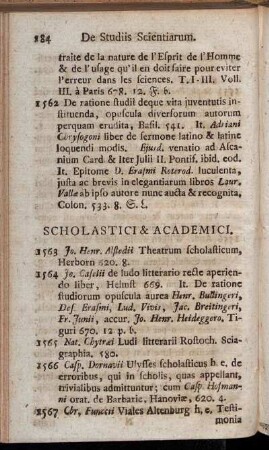 Scholastici & Academici.