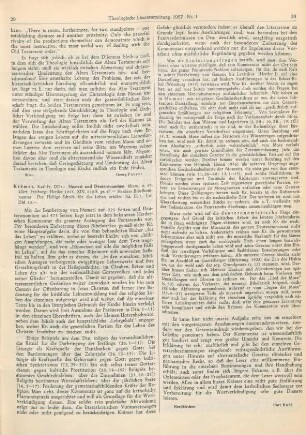 29-30 [Rezension] Numeri und Deuteronomium