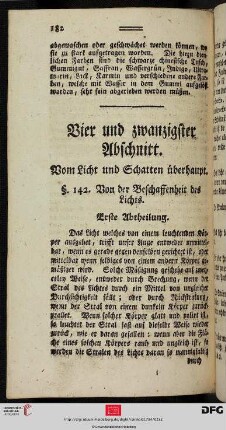 Vier und zwanzigster Abschnitt