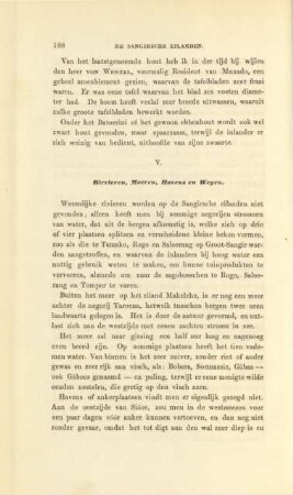 V. Rivieren, meeren, havens en wegen