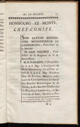 Hombourg-Ez-Monts, Chef-Comite.