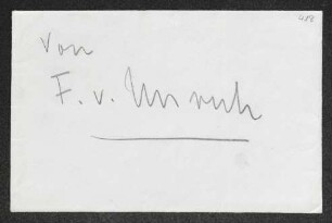 Brief von Fritz von Unruh und Friederike von Unruh an Margarete Hauptmann