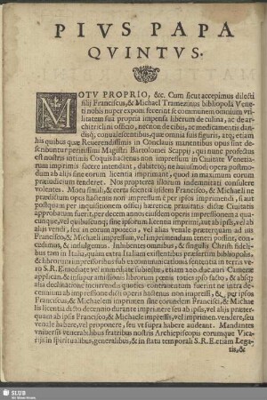 Pius Papa Quintus