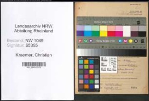 Entnazifizierung Christian Kraemer , geb. 13.09.1903 (Eisenrichter)