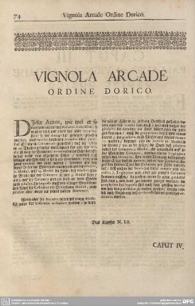 VIGNOLA ARCADE ORDINE DORICO.