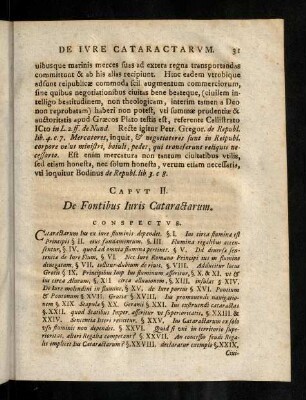 31-53, Capvt. II. De Fontibus Iuris Cataractarum.