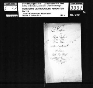Ignaz Pleyel: Sinfonia / a / Due Violini / Due Oboè / Due Corni / Viola, Violoncello / e / Violone / Del Sig. Pleyl: / G-dur; Ms.ca. 1785.