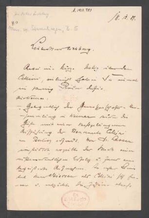 Brief an Oskar Eichberg : 18.12.1889