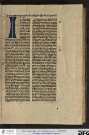 Prologus in tractatum de fide et legibus Guilhelmi Parisiensis.