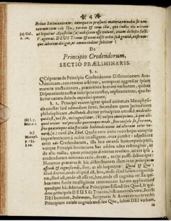 ... Sectio praeliminaris