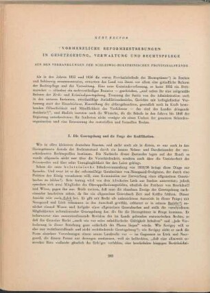 Vormärzliche Reformbestrebungen in Gesetzgebung, Verwaltung und Rechtspflege. Aus den Verhandlungen der schleswig-holsteinischen Provinzialstände