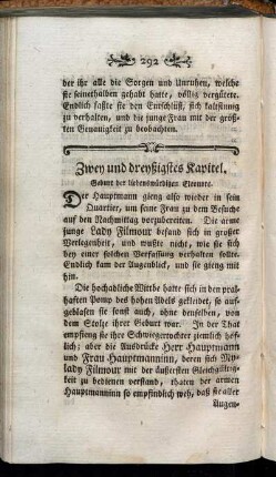 Zwey und dreyßigstes Kapitel. Geburt der liebenswürdigen Eleonore.