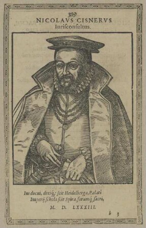 Bildnis des Nikolaus Cisner