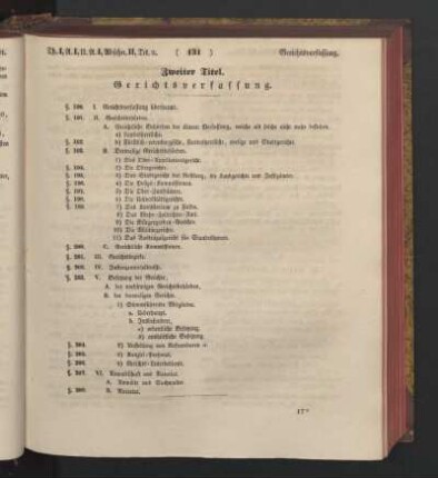 Zweiter Titel. Gerichtsverfassung.