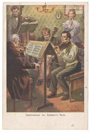 Quartettabend bei Schuberts Vater