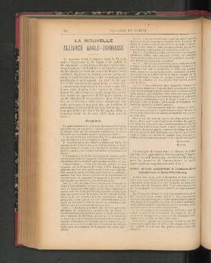 La Nouvelle Alliance Anglo-Japonaise.