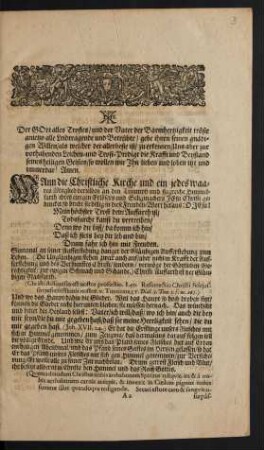 Der Gott alles Trostes/ [...]