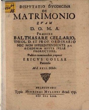De matrimonio