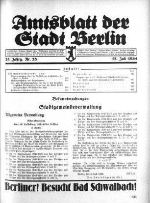 1934,28: Nr. 28, 15. Juli 1934