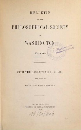 Bulletin. 11. 1892