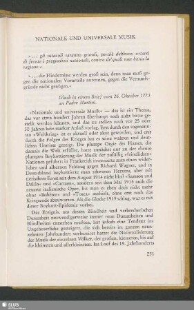 Nationale Und Universale Musik