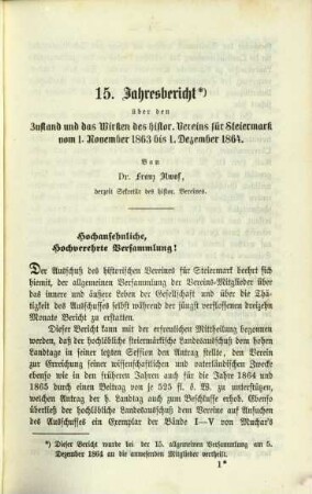 Mittheilungen des Historischen Vereines für Steiermark. 14, 14. 1866