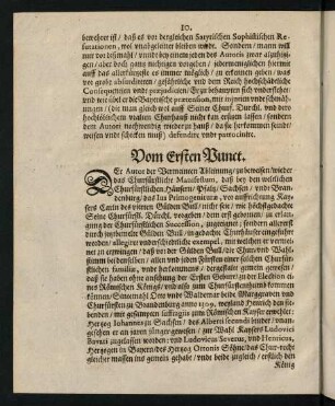 10-28, Vom Ersten Punct. - Vom andern Punct.