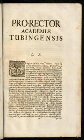 Pro-Rector Academiae tubingensis