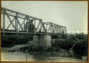Eisenbahnbrücke über den Rufidji-Fluss