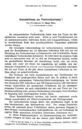 581-600, Assoziationen im Verbrechertume