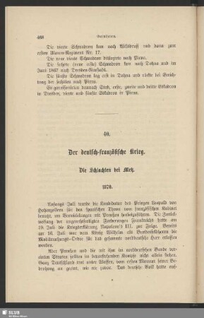 40. Der deutsch-französische Krieg