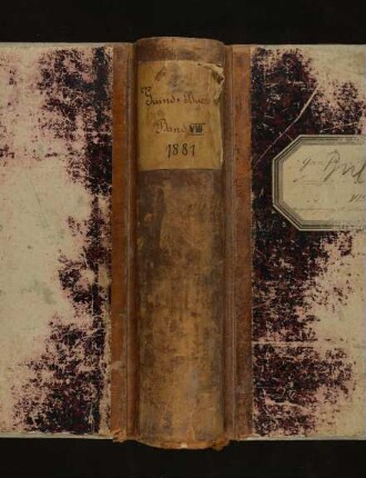 Grundbuch Band 8 mit Personenregister