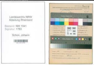 Entnazifizierung Johann Schon , geb. 07.08.1902 (Betonarbeiter)