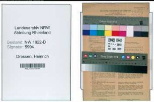 Entnazifizierung Heinrich Dressen , geb. 13.06.1894 (Eichangestellter)