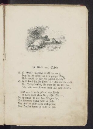 15. Kind und Ochse.