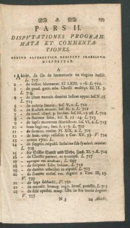 Pars II. Disputationes Programmata Et Commentationes