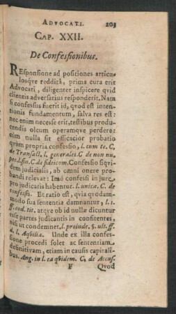Cap. XXII. De Confessionibus.