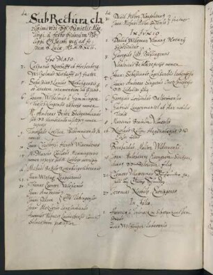 Sommerhalbjahr 1592. Rektorat Daniel Mögling
