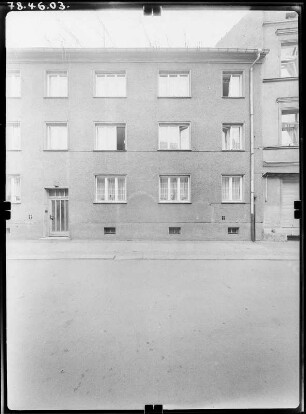 Torgau, Kurstraße 5. Wohnhaus. Straßenfront (Teilansicht)