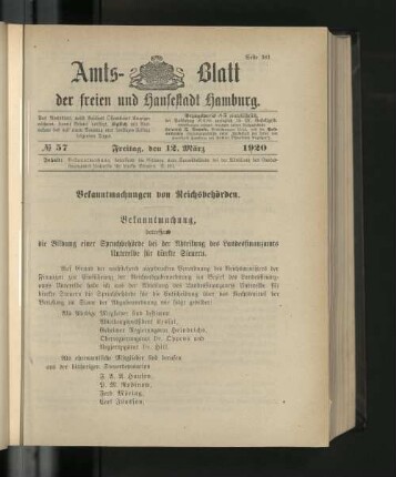 No. 57, 12. März 1920