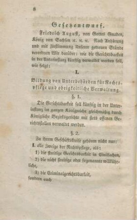 Gesetzentwurf.