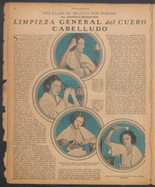 Limpieza general del cuero cabelludo : Una clase de belleza por semana