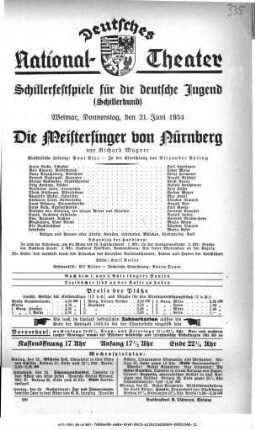 Die Meistersinger von Nürnberg