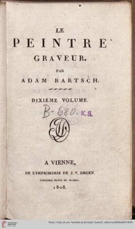 10. Volume: Le peintre graveur