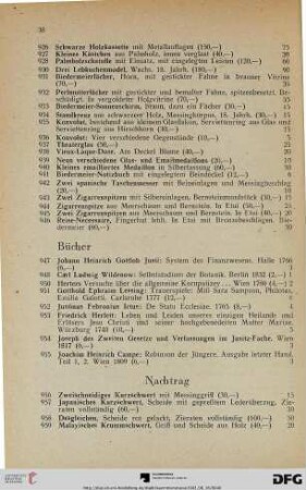 Bücher (Nr. 947-955)