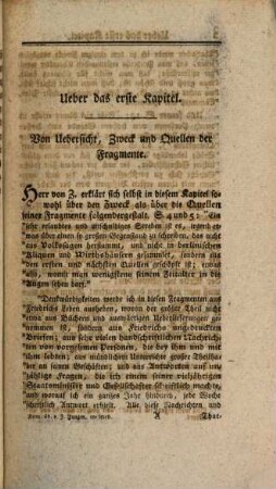 Freymüthige Anmerkungen über des Herrn Ritters von Zimmermann Fragmente über Friedrich den Großen. 1. (1791). - VI, 382 S.