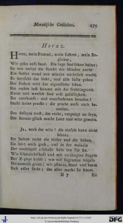 Horaz. 1751.