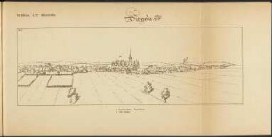 Sitzenroda. Federzeichnungen kursächsischer und meißnischer Ortschaften aus den Jahren 1626-1629 : Ansicht von Sitzenroda (mit Kurfürstlichem Jagdschloss und Kirche) Blatt 27 aus: Dilich, Wilhelm: Federzeichnungen kursächsischer und meißnischer Ortschaften aus den Jahren 1626-1629. Dresden: Meinhold & Söhne, 1907. Dresden: SLUB RH 35217 D576-1
